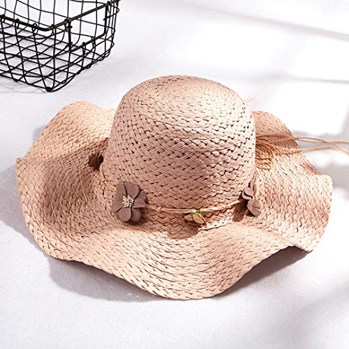 LG GL Sombrero, Sombrero Ondulado, Sombrero de Flores, Visera de protección Solar 40 * 40cm