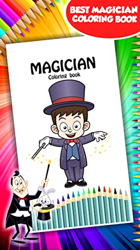 Libro de colorear de mago