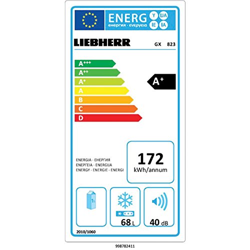 Liebherr GX 823 - Congelador Vertical Gx823 Mini Con 2 Cajones