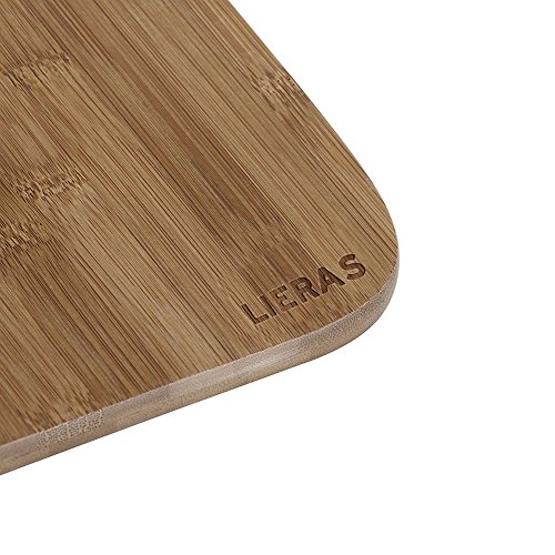 LIERAS - Juego de Tablas de Cocina Cortar de bambú (3 Piezas, 100% bambú)