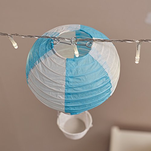 Lights4fun Conjunto de 5 Pantallas de Papel en Forma de Globo aerostático