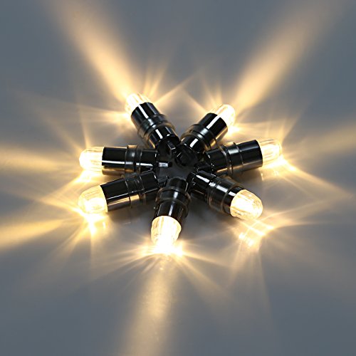 LIHAO 30 x Mini LED Bombillas Luz Blanca Cálida para Globo Decoración