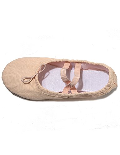 Lily's Locker- Zapatillas de Ballet clásico de Suela Partida Zapatillas Media Punta de Ballet Danza para Niña y Adultos(36,Rosa Claro)