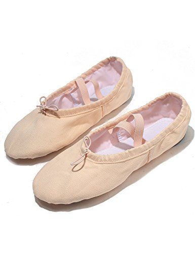 Lily's Locker- Zapatillas de Ballet clásico de Suela Partida Zapatillas Media Punta de Ballet Danza para Niña y Adultos(36,Rosa Claro)