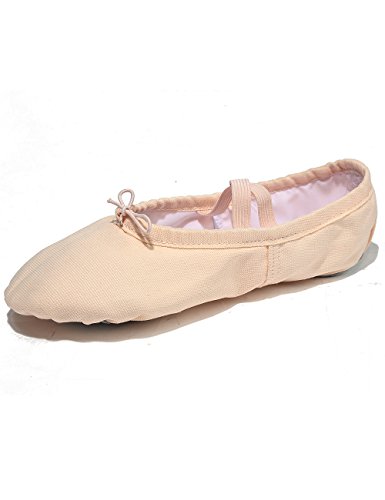 Lily's Locker- Zapatillas de Ballet clásico de Suela Partida Zapatillas Media Punta de Ballet Danza para Niña y Adultos(36,Rosa Claro)