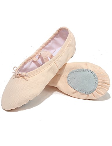 Lily's Locker- Zapatillas de Ballet clásico de Suela Partida Zapatillas Media Punta de Ballet Danza para Niña y Adultos(36,Rosa Claro)