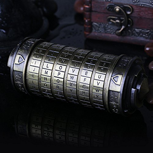 Lincman-GQF Da Vinci Code Mini Cryptex For Christmas Valentine's Day Most Interesting Birthday Gifts For Boyfriend and Girlfriend Brain Teaser Lock Puzzles