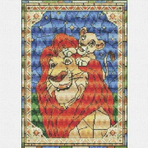 Lion king Diamond Paiting 5D DIY Full Drill Cross Stitch Kits Embroidery Decors 30 * 40CM Cut Hellow Kitty J7595