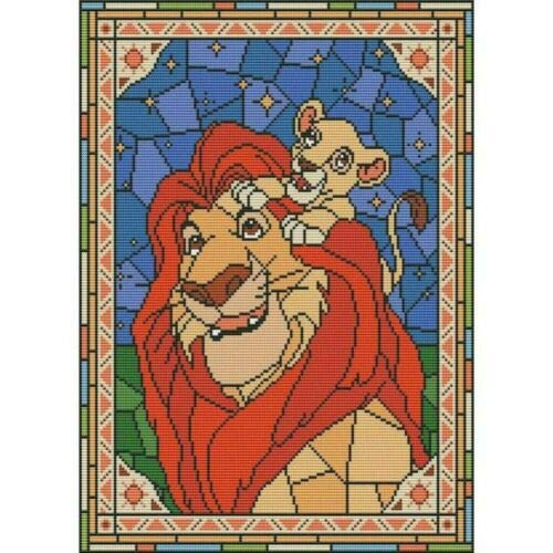 Lion king Diamond Paiting 5D DIY Full Drill Cross Stitch Kits Embroidery Decors 30 * 40CM Cut Hellow Kitty J7595