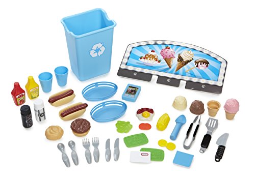 little tikes 2-in-1 Food Truck Cocina y Comida Estuche de Juego - Juegos de rol (Cocina y Comida, Estuche de Juego, 2 año(s), Niño/niña, Multicolor, Monótono)