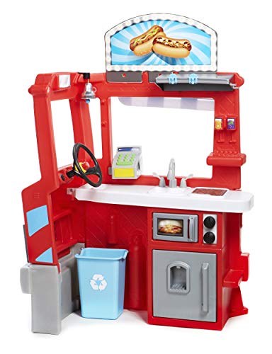 little tikes 2-in-1 Food Truck Cocina y Comida Estuche de Juego - Juegos de rol (Cocina y Comida, Estuche de Juego, 2 año(s), Niño/niña, Multicolor, Monótono)