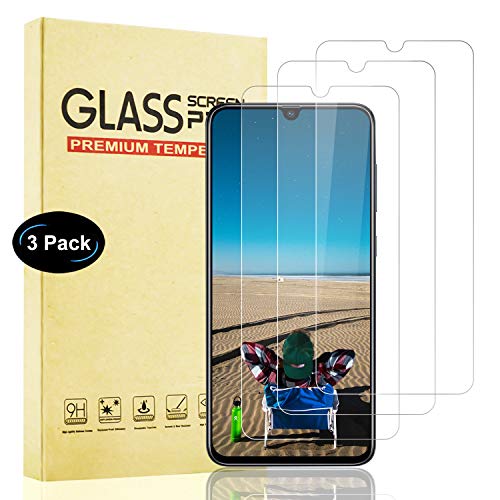 Lixuve Protector de Pantalla para Samsung Galaxy A70 Vidrio Cristal Templado, [3 Unidades] Película Protector Pantalla [9H Dureza] [Sin Burbujas] [Fácil Instalación] [Resistente A Arañazos]