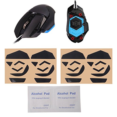 Logic-Seek - Juego de 4 pegatinas de teflón para ratón Logitech G502 Laser Mouse (0,6 mm)