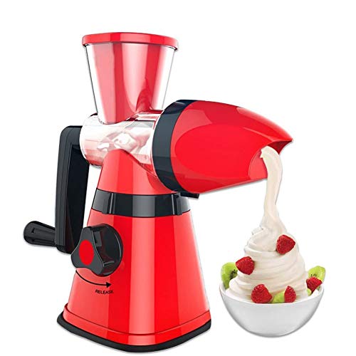 LOISK Máquina de Hacer Helados, DIY Heladera de Frutas Ice Cream Maker yogurtera heladera con dispensador de Helado para Hacer Postres de Frutas