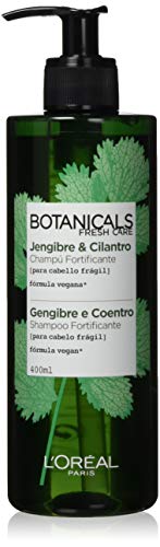 L'Oréal Paris Botanicals Champú para Cabellos Frágiles, Jengibre y Cilantro - 400 ml