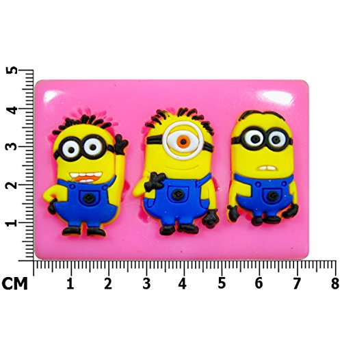 Los Minions Molde de silicona para la torta de Decoración Pastel de Cupcake Toppers Glaseado Sugarcraft Tool por Fairie Blessings