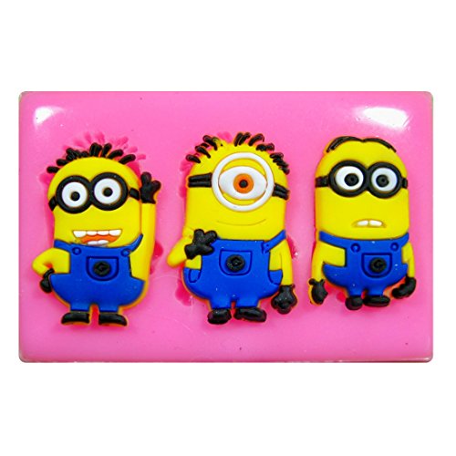 Los Minions Molde de silicona para la torta de Decoración Pastel de Cupcake Toppers Glaseado Sugarcraft Tool por Fairie Blessings