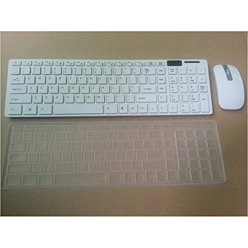 LQH Teclado inalámbrico, Teclado inalámbrico y ratón, Teclado inalámbrico de Juegos, Teclado inalámbrico Combo de ratón, Diseño Delgado, Ligero y Ultra Thin Teclado inalámbrico