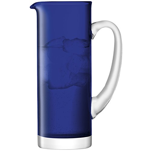 LSA Basis Jarra Cobalt 53 oz/1.5ltr - Hecha a Mano para diseño de Cristal Azul de Jarra