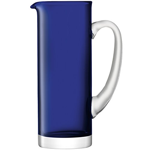 LSA Basis Jarra Cobalt 53 oz/1.5ltr - Hecha a Mano para diseño de Cristal Azul de Jarra