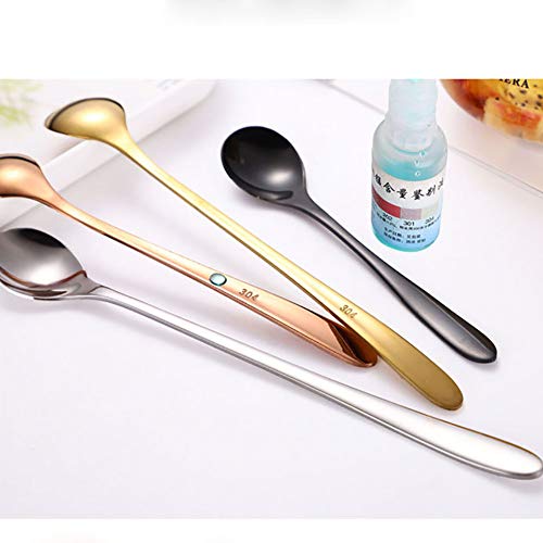 LSTC Cuchara Helado Cuchara para Miel Cuchara de Miel Chocolate cucharas agitadores Cucharas de Servir Cuchara de té Cuchara de Nutella Cucharas Conjuntos Silver,s