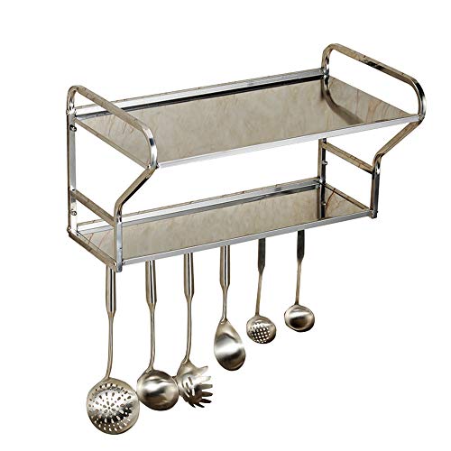 Lsxue Utensilios de Cocina Estante de Almacenamiento Cocina Olla Estante Cocina de inducción Estante de Especias Estante de Gancho Estante de múltiples Funciones Baño Cocina Se Puede Utilizar