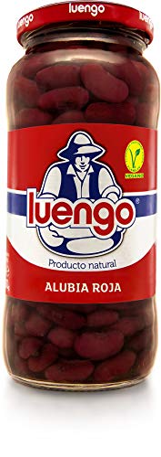 Luengo - Alubia Cocida Roja En Frasco De 570 g - [Pack de 12]