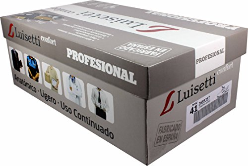 LUISETTI 26853 Negro - Zapato Cordones Piel Profesional Fabricado en españa (42 EU, Negro)