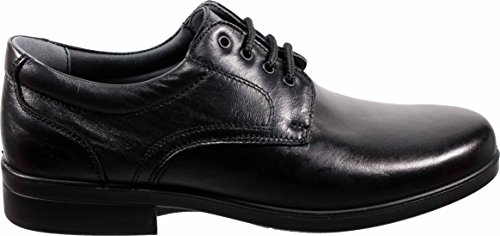 LUISETTI 26853 Negro - Zapato Cordones Piel Profesional Fabricado en españa (42 EU, Negro)