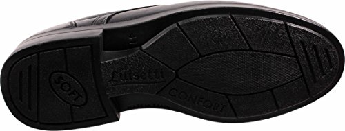 LUISETTI 26853 Negro - Zapato Cordones Piel Profesional Fabricado en españa (42 EU, Negro)