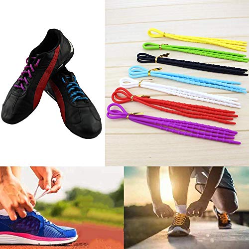 luminiu Cordones Elástica Silicona,Imper Cordoned Elástica Silicona,Impermeables Cordones De Atletismo Atlética De Silicona Elástico Plano Super Fácil De Limpiar De Los Zapatos del Tablero Sneaker