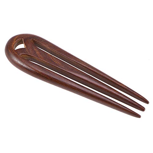 Lurrose Pinzas para el cabello Palillos Vintage Madera Palillo para el cabello Horquilla Pinza para el cabello Accesorios para el cabello para mujeres (Sandalia roja)