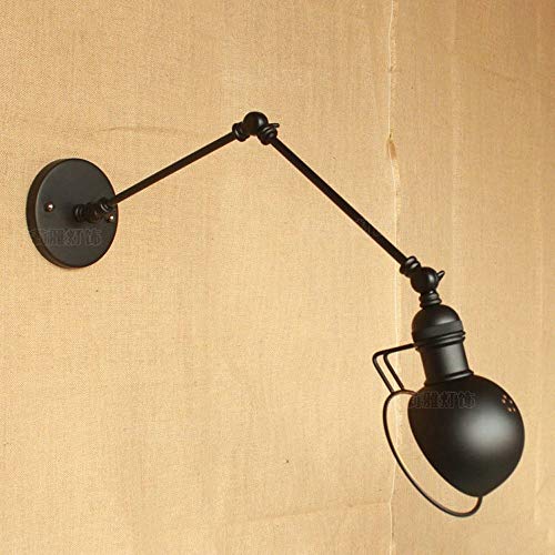 Luz de gabinete de pared, Bermnn Industrial de la vendimia largo brazo ajustable lámpara de pared del ático Porche ala del balcón Creativa Restaurante Bar Menaje oscilación de pared Tipo retro de la p