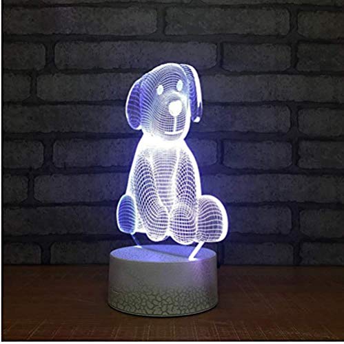 Luz de la noche Hot Dog USB Night Light Producto creativo Colorido Colorido Lámpara LED 3D Lámpara de lectura de ojos táctil de cabecera 3D