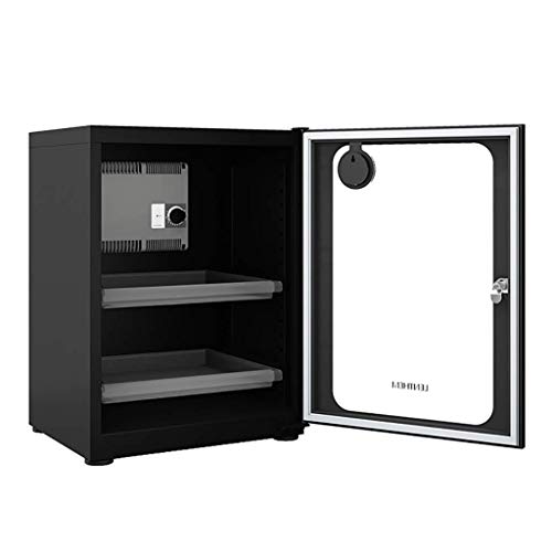 LXDDP Cámara electrónica a Prueba Humedad Cámara doméstica y Lente Gabinete seco 73L Deshumidificador Gran Capacidad-Negro/Blanco