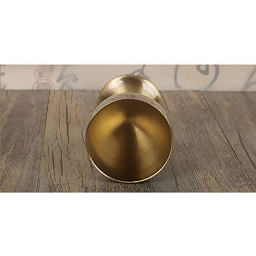 LYY-jew Copa de Vino Retro, Copa de cóctel de Bronce Vintage, Material de Zinc, Accesorios para la decoración del hogar Drama de Vestuario, 100ML, 6 × 11.5CM