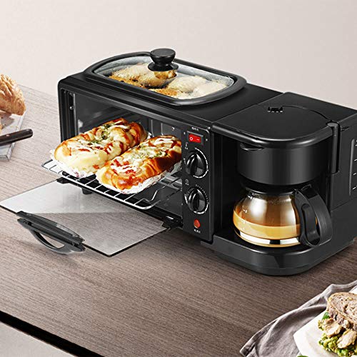 LZC Horno de Pan Tres en uno, versátil, Compacto y fácil de Limpiar. Máquina de Hacer Pan con Control de Temporizador Ajustable para cocinas pequeñas, Apartamentos y dormitorios.