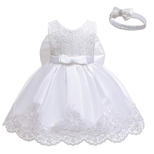 LZH Bebé Infantil Niñas Vestido de Bautizo de Cumpleaños Bautismo Vestido de Banquete de Boda