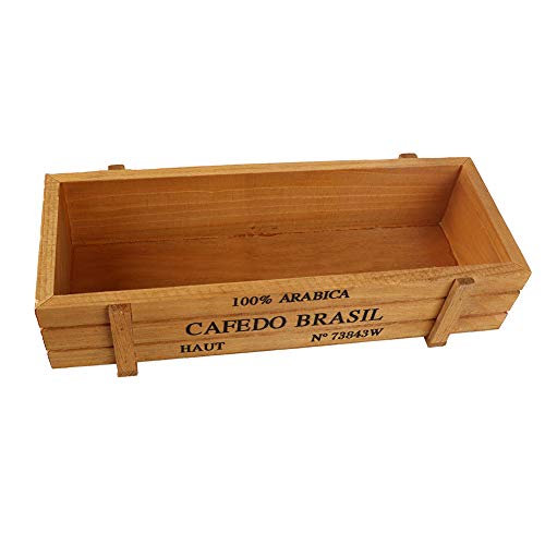 Macetero de Madera, Rectangular Macetero de Madera para Jardín Cajón de Ventana Maceta Suculenta Planta de Flores,Macetero Suculenta Flores Caja de Contenedor de Musgo