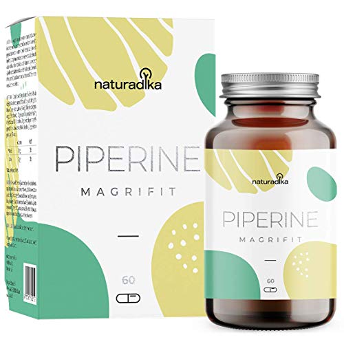 MAGRIFIT PIPERINE | Efecto Diuretico y Saciante para Dietas Quemagrasas | Ayuda a Adelgazar con un estilo de vida sano | Curcuma con jengibre y pimienta negra, Yerba Mate, Cafeina y Probiotico