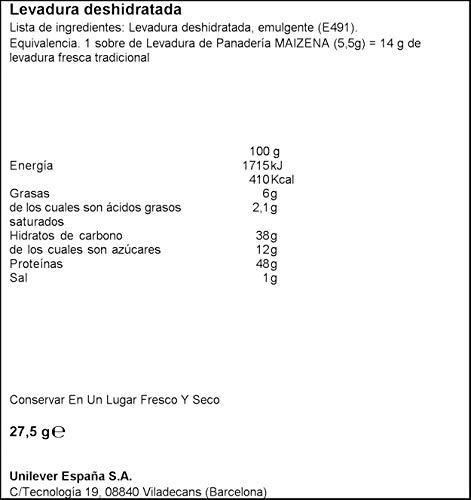 Maizena - Levadura Panadería, 4 unidades