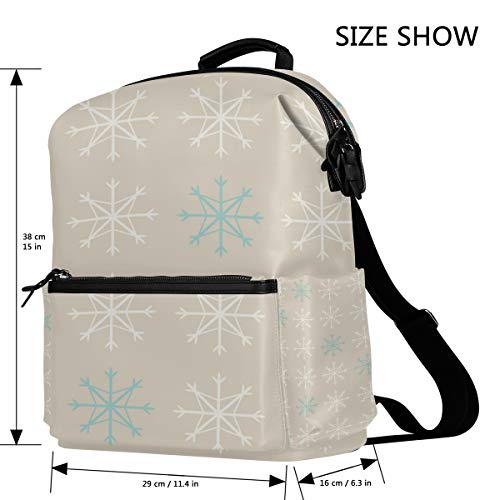 Malplena - Mochila de senderismo con diseño de copo de nieve