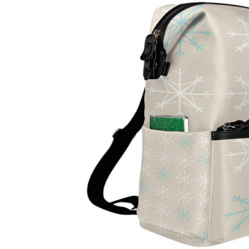 Malplena - Mochila de senderismo con diseño de copo de nieve