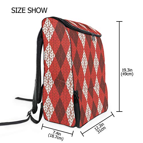 MALPLENA Mochila de Senderismo para Camping al Aire Libre, Navidad Royal Stewart Tartan Mochila de Viaje