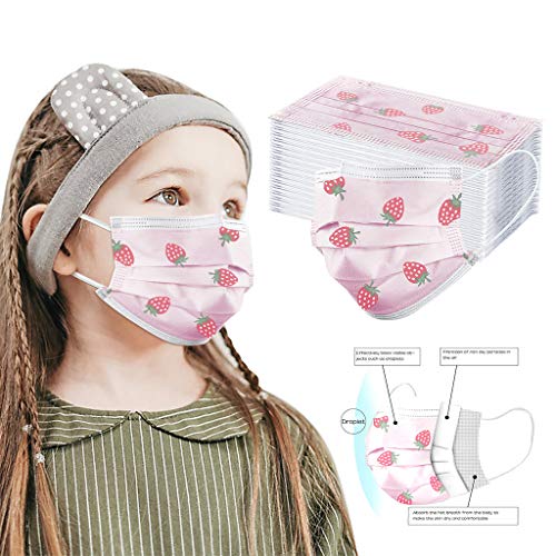 MaNMaNing Niñas Protección 3 Capas Transpirables con Elástico para Los Oídos Pack 10-50 unidades 20200714-MaNMaN-AC04 (50)