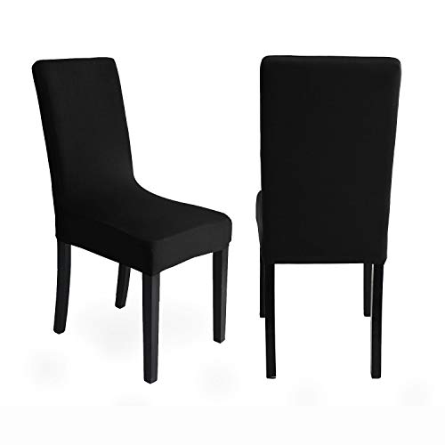 ManMengJi Funda de Silla Comedor 4 Piezas, Modernas y Elásticas Fundas para Sillas, Duradera Extraíbles y Lavables, para Cocina, Decor Restaurante, Boda Moderna