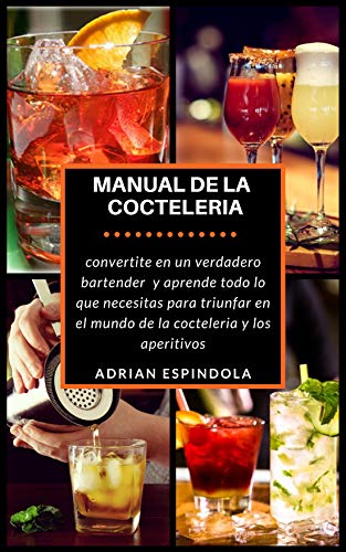 MANUAL DE LA COCTELERIA: Mas de 30 recetas de cócteles y aperitivos clásicos de la cocteleria internacional