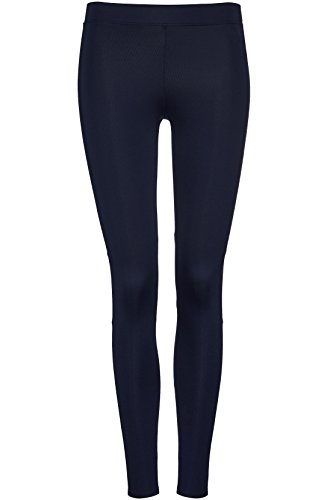 Marca Amazon - AURIQUE Mallas Largas de Deporte Mujer, Azul (Navy), 42, Label:L