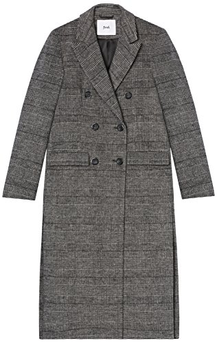 Marca Amazon - find. Abrigo Cruzado Mujer, Gris, 42, Label: L