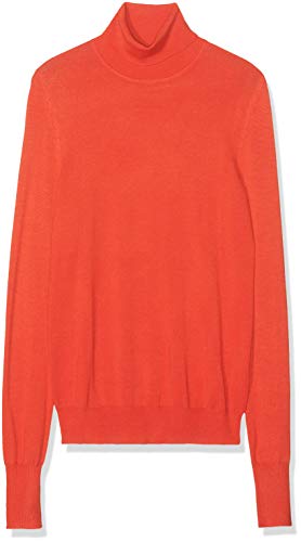 Marca Amazon - find. Jersey con Cuello Cisne Mujer, Rojo (Red), 38, Label: S